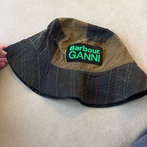 Ganni Brown and Black Bucket Hat